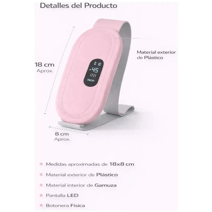 Almohadilla Masajeador Termica Alivio De Dolores Menstruales