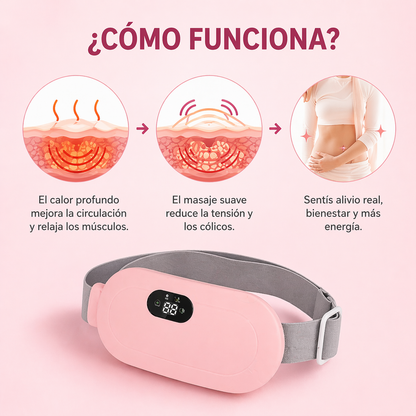 Almohadilla Masajeador Termica Alivio De Dolores Menstruales
